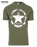 Koszulka - Gwiazda US Allied Star - vintage - zielona