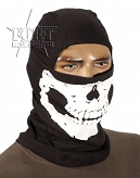 Kominiarka - Czaszka - Skull Balaclava Ninja - czarna 
