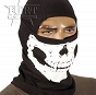 Kominiarka - Czaszka - Skull Balaclava Ninja - czarna 