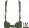 Pas taktyczny z szelkami - Combat Belt Suspender - Cordura - zielony