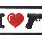 Naszywka 3D - I Love My Sidearm - kolor