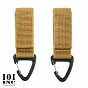 Breloczek z karabińczykiem JFO02- Molle - 2 szt. - coyote