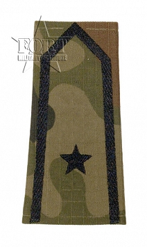 Pagony WP camo ripstop - czarne -  Chorąży