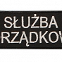 Naszywka Służba Porządkowa - czarna - 14 x 5 cm