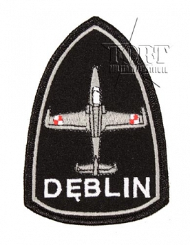 Naszywka pilota TS-11 Iskra, Dęblin - czarna 