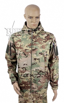Bluza Soft Shell z kapturem - multi