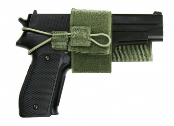 Kabura - uchwyt na pierś - Chest Pistol Holder - zielony