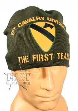 Czapka - 1st Cavalry Division - The First Team - zielona