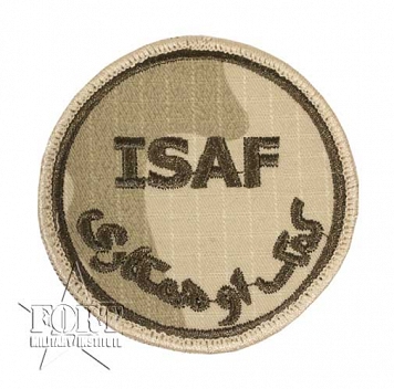 Naszywka - ISAF - pustynna - na rzep