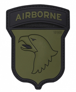 Naszywka 3D - U.S. 101st Airborne Division - zielona