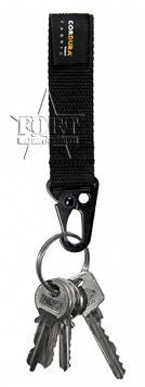 Breloczek DP 210 z karabińczykiem Cordura -  dł.14 cm - czarny