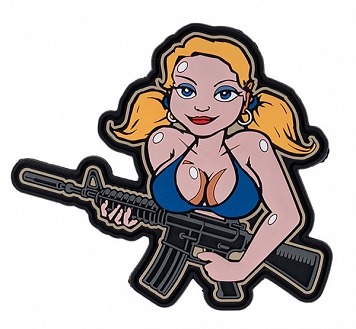 Naszywka 3D - Tactical Girl Blonde