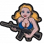 Naszywka 3D - Tactical Girl Blonde