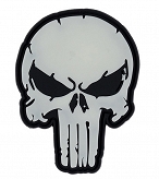 Naszywka 3D - Punish Skull (fosforyzująca)