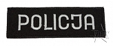 Naszywka - Policja - 11,7x3,7 cm - czarna