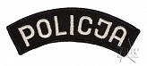 Naszywka Policja - łuczek - czarna