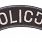 Naszywka Policja - łuczek - gabardynowa