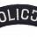 Naszywka Policja - łuczek - granatowa