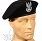 Beret polski - z orłem - czarny - używany