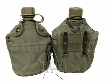 Manierka US ARMY - 1 Qt. Water Canteen z pokrowcem Alice - używana