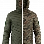 Kurtka puchowa Reverse - obustronna - zielona/WP camo - Texar