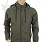 Bluza Soft Shell - odpinany kaptur - zielona