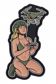 Naszywka 3D - Drone Army Chick 