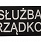 Naszywka Służba Porządkowa - czarna - 30 x 10 cm
