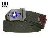 Pasek do spodni USAF WWII zielony - szer. 3,5 cm