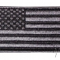 Naszywka - flaga USA - szara (lewa) - 8x5cm - nowa