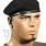 Beret Commando tłoczony - czarny - nowy