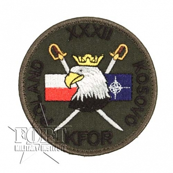 Naszywka - XXXII Zmiana PKW KFOR Kosowo
