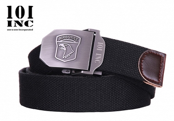 Pasek do spodni Airborne czarny - szer. 3,5 cm