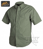 Koszula taktyczna Defender - Helikon - zielona - krótki rękaw