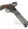 Pistolet skałkowy, trzylufowy, obrotowy - Francja XVIII w. - replika