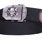 Pasek do spodni Skull-Star czarny - szer. 3,5 cm