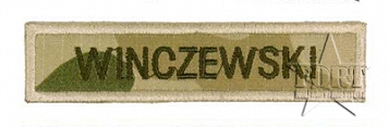 Naszywka z nazwiskiem - WP Desert - naszywana