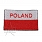 Naszywka - Flaga Polska + Poland - na rzep