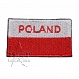 Naszywka - Flaga Polska + Poland - na rzep