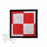 Naszywka Szachownica Lotnicza - 4,5x4,5cm - na rzep
