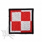 Naszywka Szachownica Lotnicza - 4,5x4,5cm - na rzep