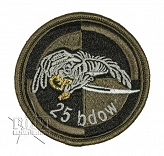 Naszywka - 25 BKPow - 25 Batalion Dowodzenia - polowa - na rzep