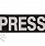 Naszywka PRESS czarna - mała