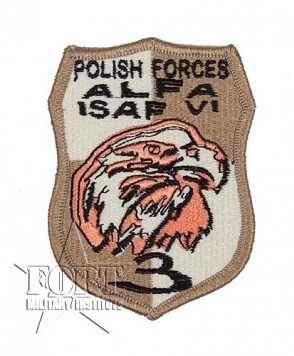 Naszywka Polish Forces Alfa - ISAF VI