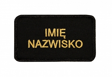 Naszywki z nazwiskiem - Straż Pożarna - na rzep