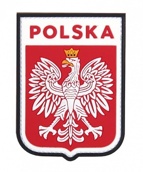Naszywka 3D - Godło Polski - kolor