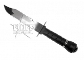 Nóż survivalowy - Survival Knife - z kompasem - czarny
