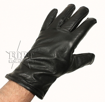 Rękawiczki German Style - skóra czarne