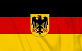 Flaga Niemcy z godłem - 100x150cm