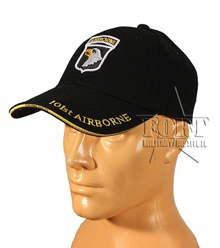 Czapka - 101st Airborne Division - czarna